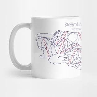 Steamboat Trail Map Blue Mug